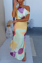 ATHENS – Asymmetric Maxi Dress – 6588