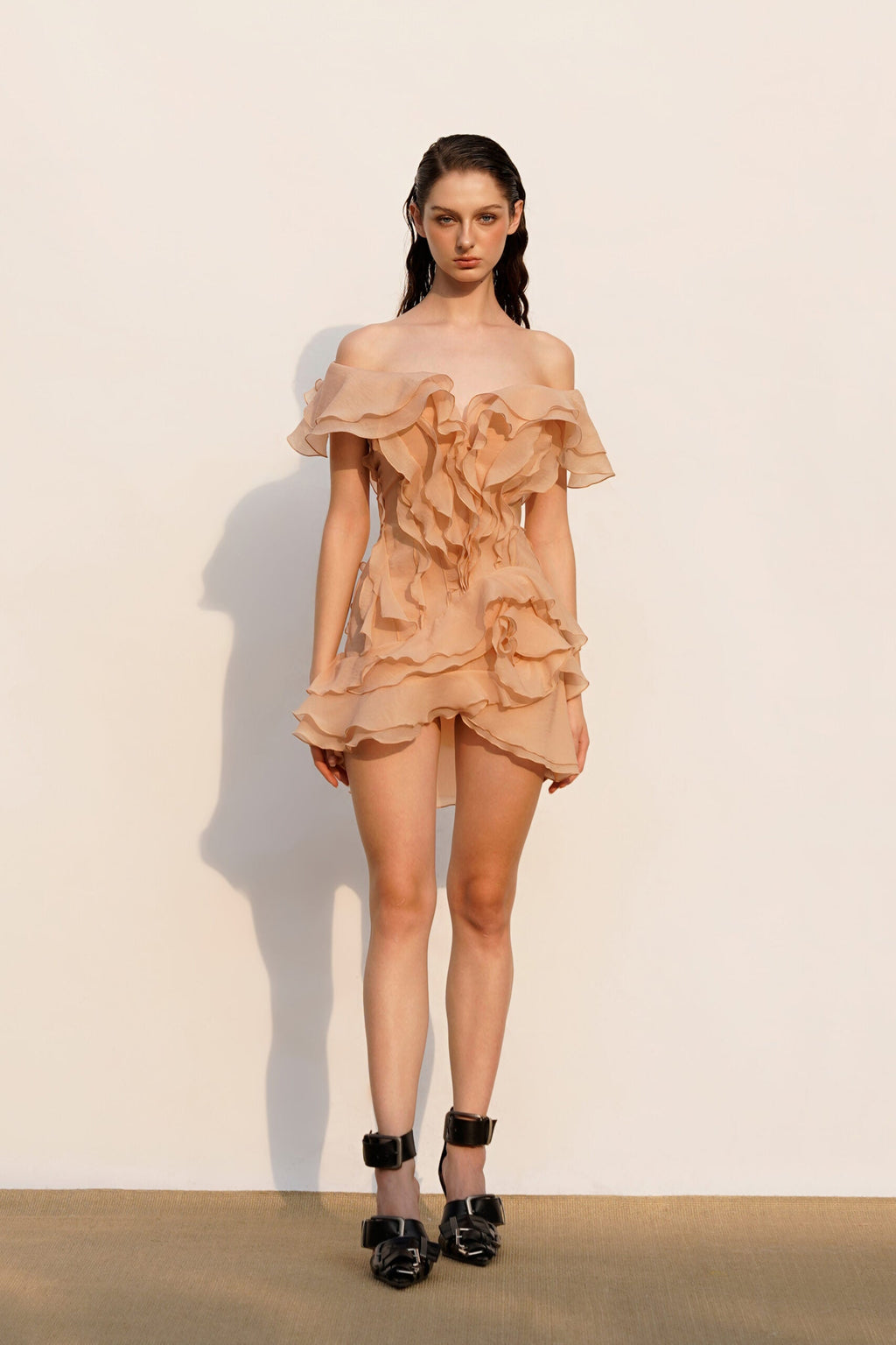 FLORENCE – Off-Shoulder Mini Dress – 8232