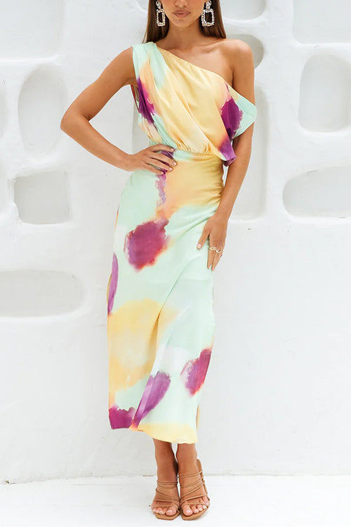 ATHENS – Asymmetric Maxi Dress – 6588