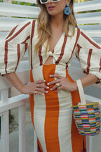 MILAN – Printed Midi Dress – 3640