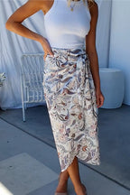 LISBON – Wrap Midi Skirt – 9061