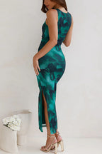 SALERNO – Printed Bodycon Midi Dress – 4118