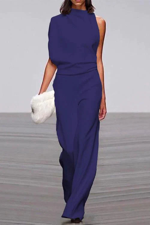 MONTPELLIER – One Shoulder Party Suit – 7019