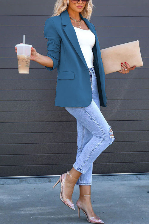 DUBROVNIK – Single Button Blazer – 5514