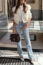 VALLETTA – Cropped Bomber Jacket – 1592