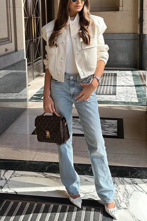 VALLETTA – Cropped Bomber Jacket – 1592