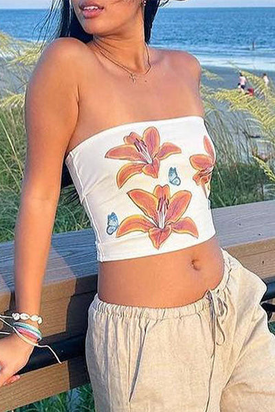 MONACO – Strapless Crop Top – 2100