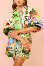 ANTIBES – Tie Waist Shirt Dress – 2467