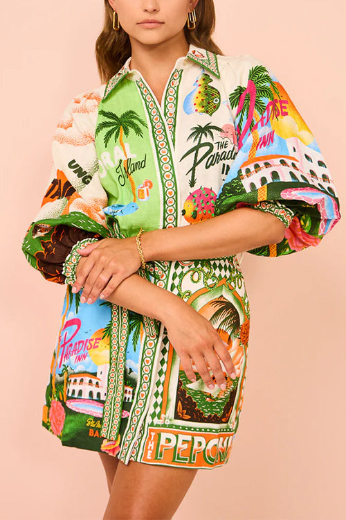 ANTIBES – Tie Waist Shirt Dress – 2467