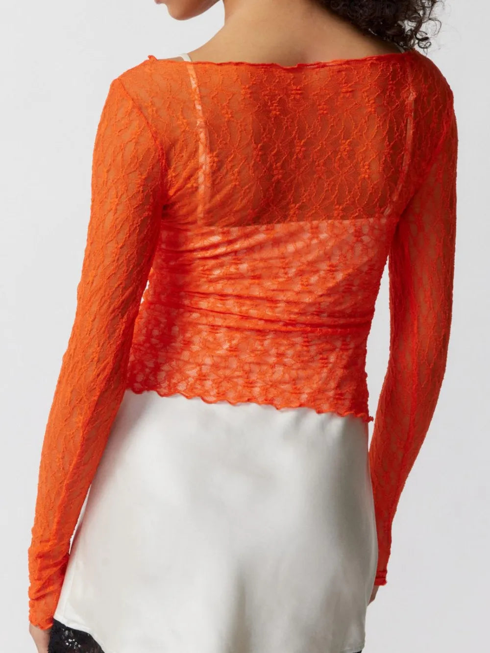 SANTORINI – Lace Long Sleeve Blouse – 7668