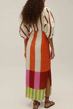 MILAN – Printed Midi Dress – 3640