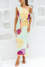 ATHENS – Asymmetric Maxi Dress – 6588