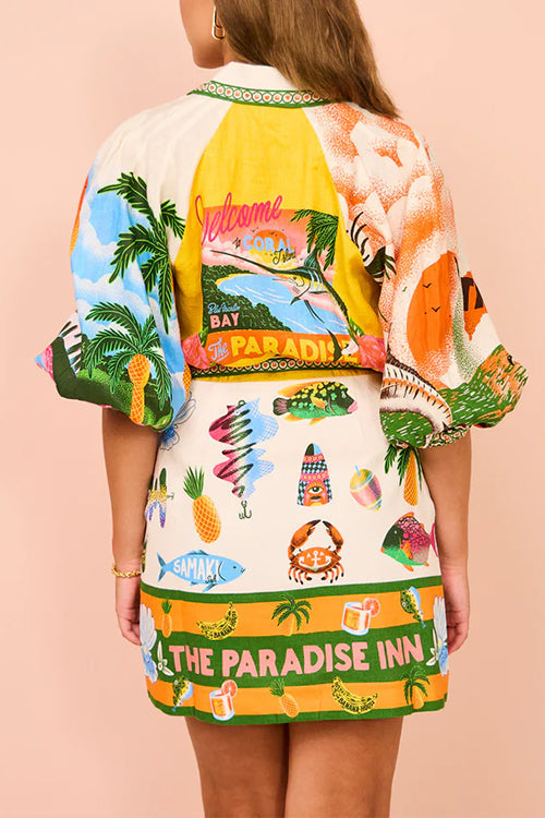 ANTIBES – Tie Waist Shirt Dress – 2467