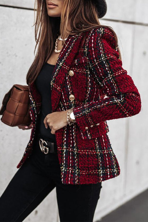 PARIS – Plaid Blazer Jacket – 1400