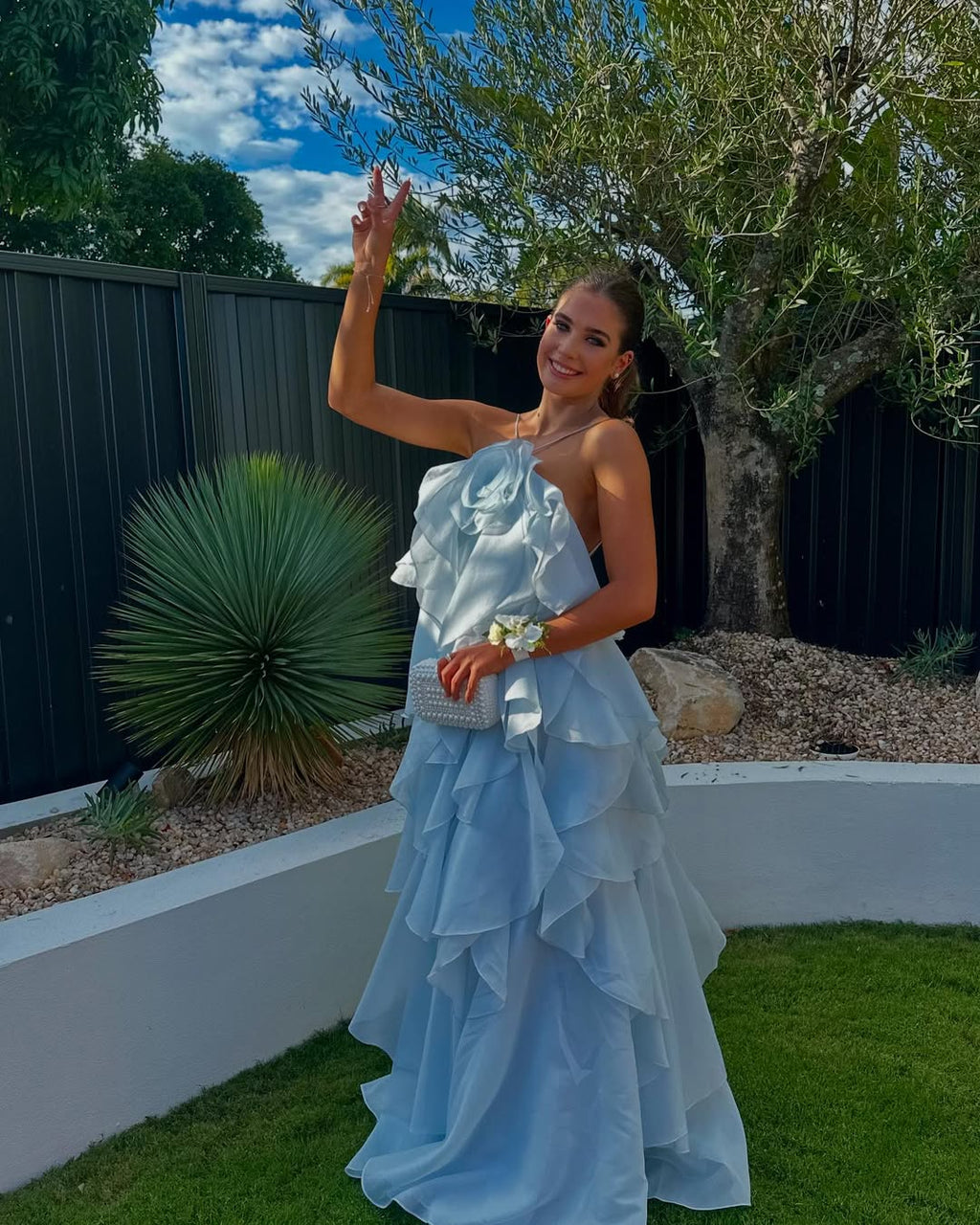 MILAN – Layered Ruffle Maxi Dress – 1580