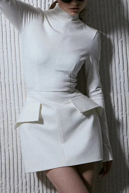 OSLO – Mockneck Mini Dress – 6237