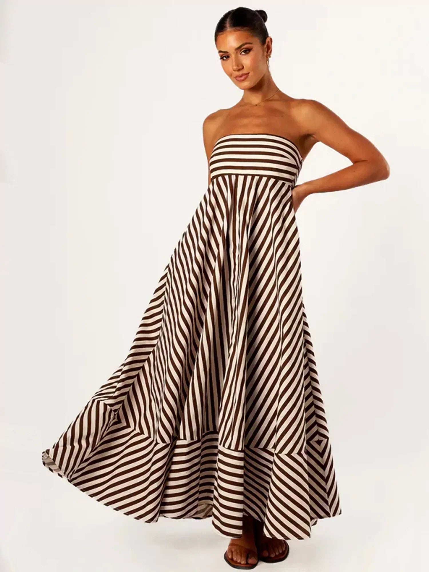 BARCELONA – Strapless Maxi Dress – 1278