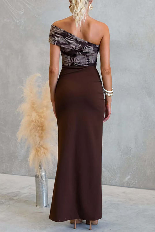RHODES – Asymmetrical Maxi Dress – 4208