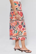 MARSEILLE – High Rise Midi Skirt – 6008