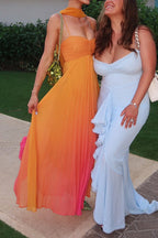 CANNES – Lace-up Maxi Dress – 4031