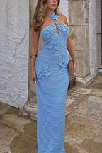 SALERNO – Halter Maxi Dress – 4819