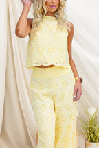 MARSEILLE – Lace Hollow Top – 9523