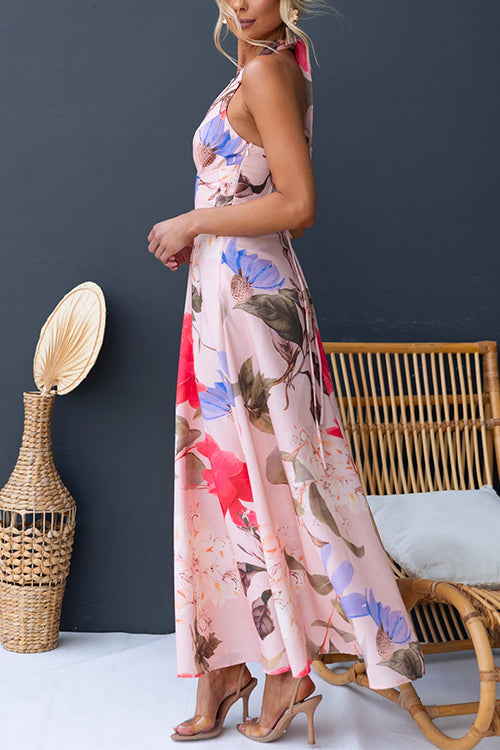 SPLIT – Halter Maxi Dress – 7276
