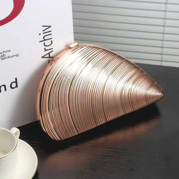 TAORMINA – Glitter Oyster Clutch – 8380