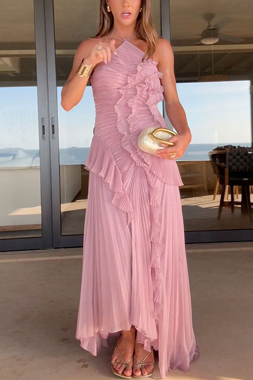 SEVILLE – Halter Maxi Dress – 8644