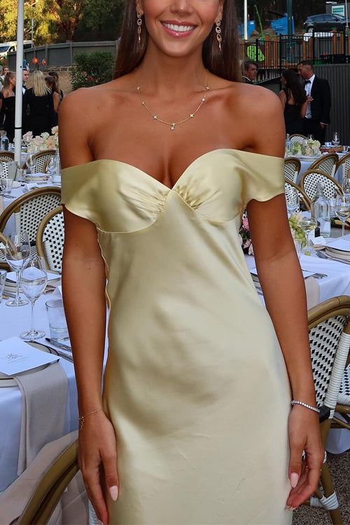 MALAGA – Off Shoulder Maxi Dress – 9110