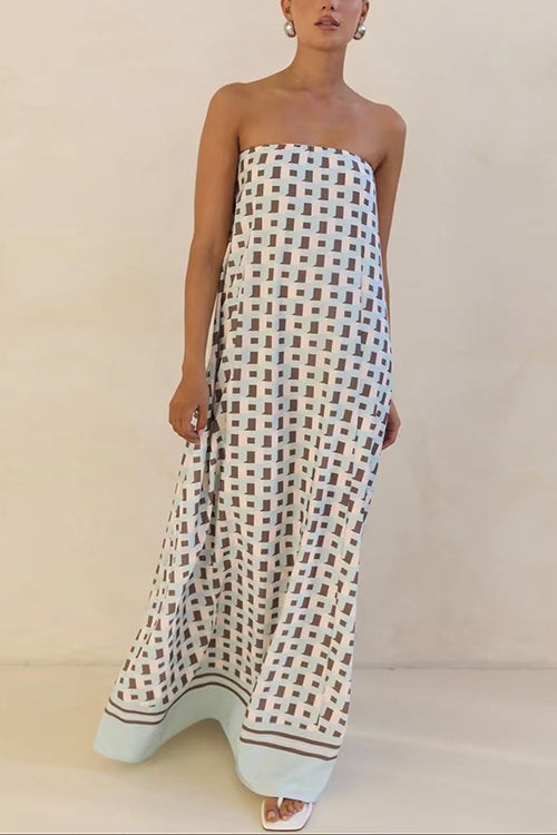 MALAGA – Strapless Maxi Dress – 9487