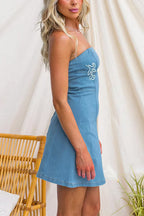 NICE – Strapless Denim Mini – 5467