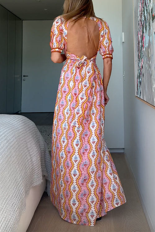 MARSEILLE – Backless Maxi Dress – 4536