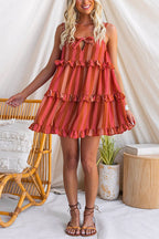 PORTO – Striped Mini Dress – 5408