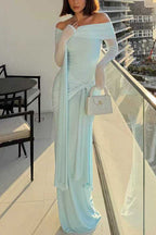 CORFU – Off Shoulder Maxi Dress – 8480