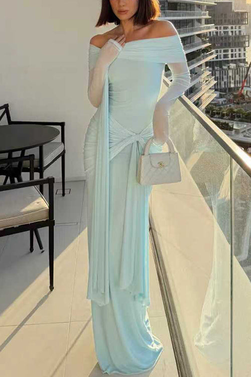 CORFU – Off Shoulder Maxi Dress – 8480