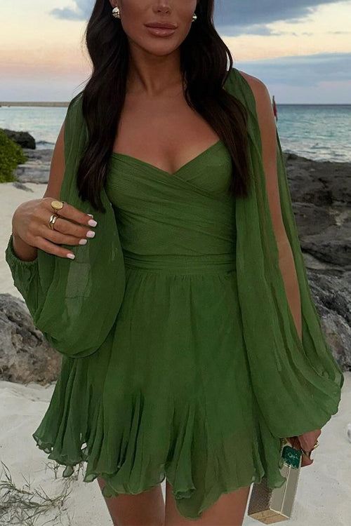 VALLETTA – V-Neck Mini Dress – 9776