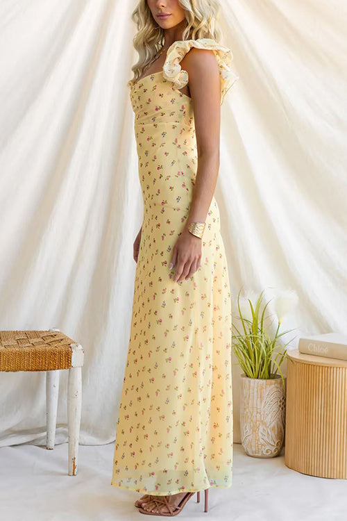 MALAGA – Floral Maxi Dress – 9775