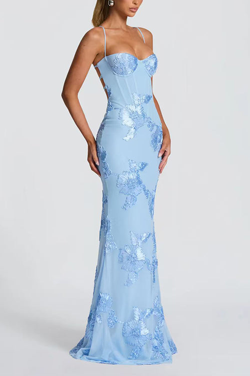 ANTIBES – Backless Maxi Dress – 9468