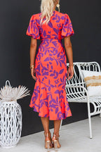 MARBELLA – Tie Waist Midi Dress – 5797