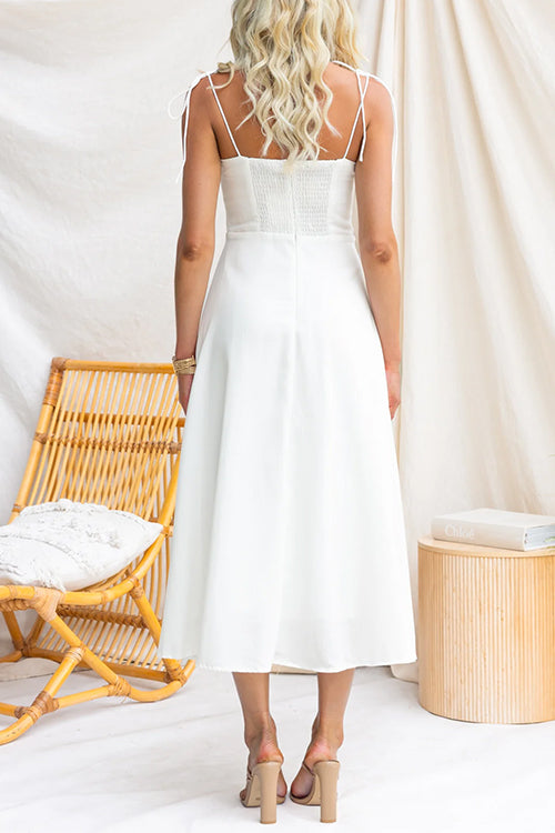 VENICE – Tie Shoulder Midi Dress – 1286