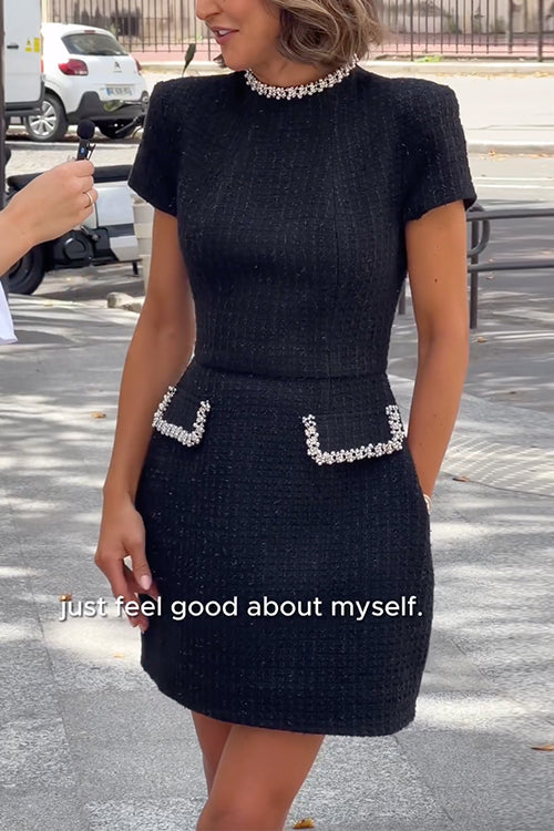 TALLINN – Tweed Mini Dress – 6063
