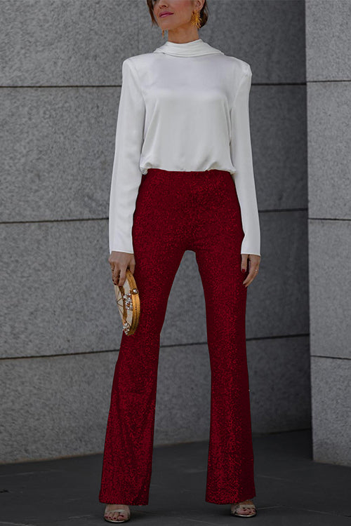 ANTWERP – Sequin Bell Bottom Pants – 7993