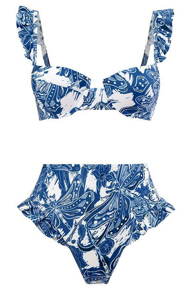 VALENCIA – Ruffled Push Up Bikini – 8724
