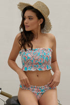 DUBROVNIK – Smocked Bandeau Bikini – 7109