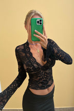 COPENHAGEN – Longsleeve Lace Top – 6982