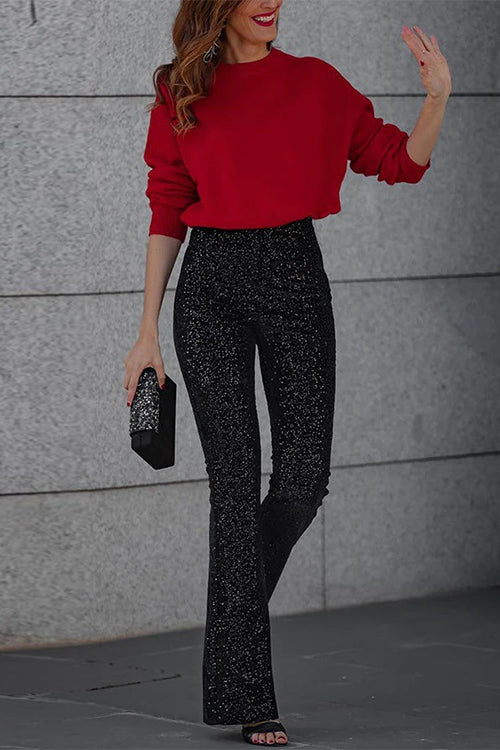 ANTWERP – Sequin Bell Bottom Pants – 7993