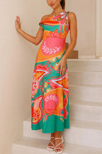 VALENCIA – Asymmetric Maxi Dress – 5614