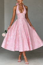 DUBROVNIK – Halter Midi Dress – 7465