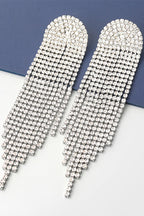 SALERNO – Rhinestone Tassel Earrings – 2984